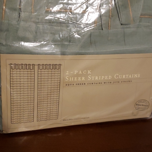 Cost Plus World Market Other - NWT World Market (2) two pack sheer curtains